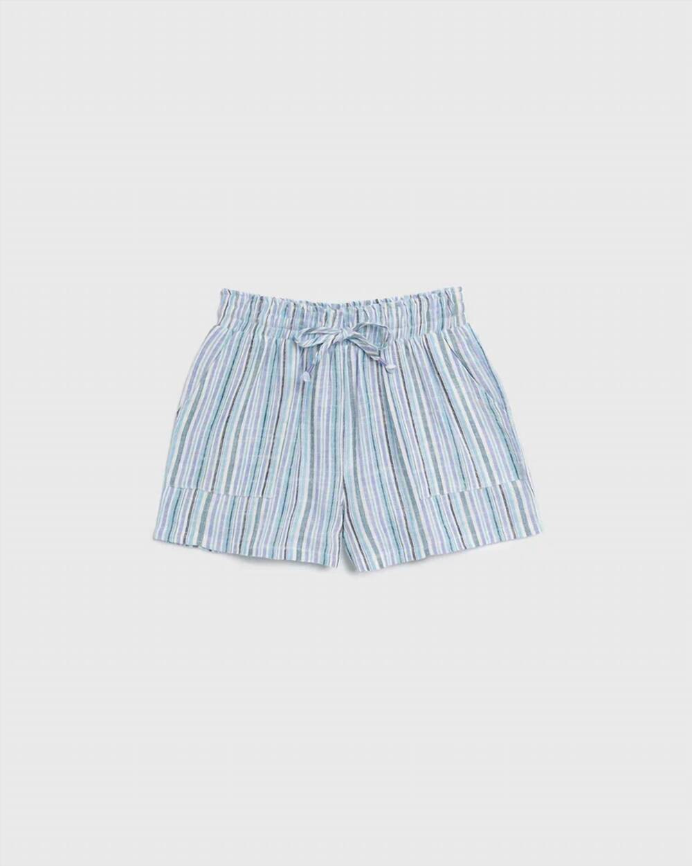 NEW SPLENDID girl's splash stripe shorts in blue